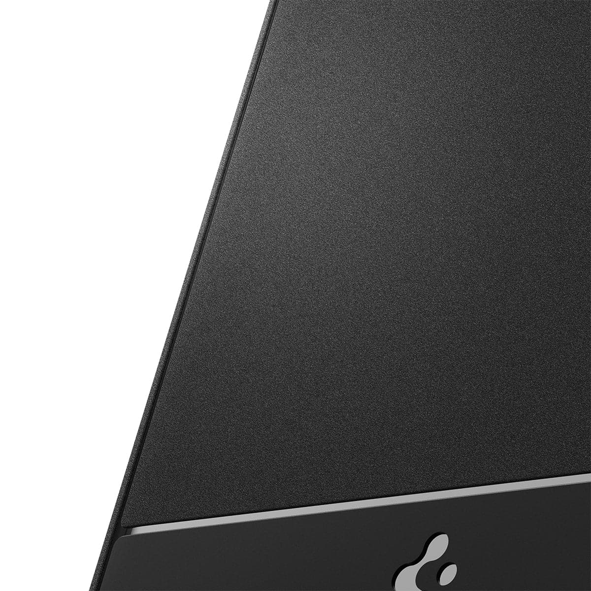 ACS04956 - iPhone 14 Pro Case Rugged Armor (MagFit) in matte black showing the back zoomed in to show the fine details
