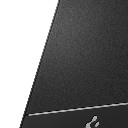ACS04956 - iPhone 14 Pro Case Rugged Armor (MagFit) in matte black showing the back zoomed in to show the fine details