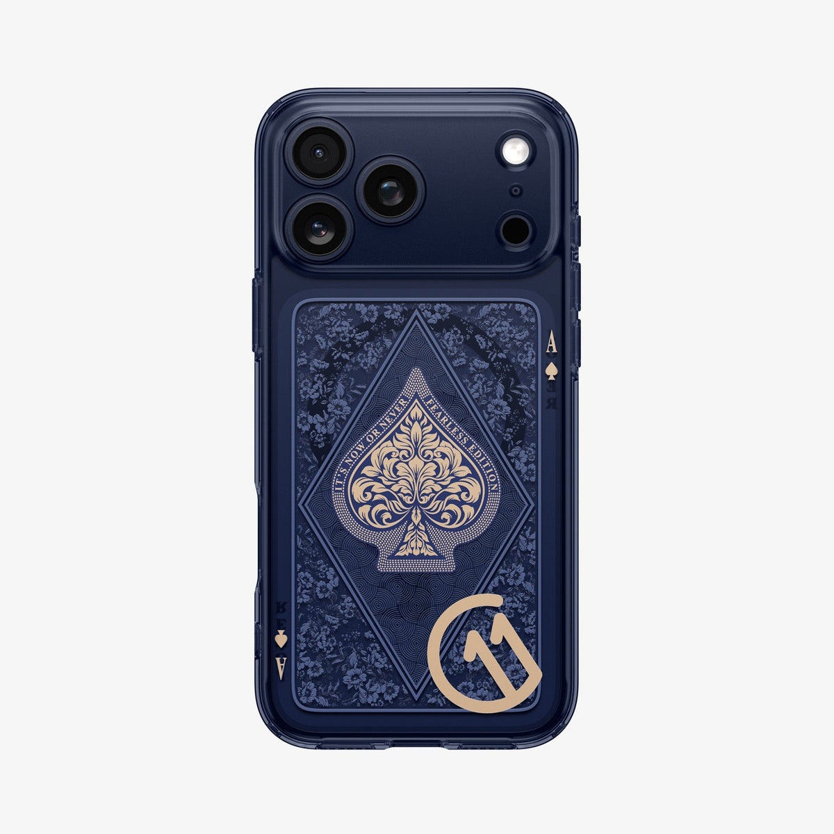 ACS10410 - iPhone 17 Pro Series Case c11 Fearless Edition (MagFit) showing the back in black device