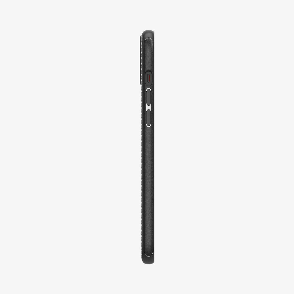 ACS06815 - iPhone 15 Case Mag Armor (MagFit) in matte black showing the side