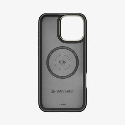 ACS08508 - iPhone 16 Pro Case Enzo Aramid in Black Natural showing the inner case