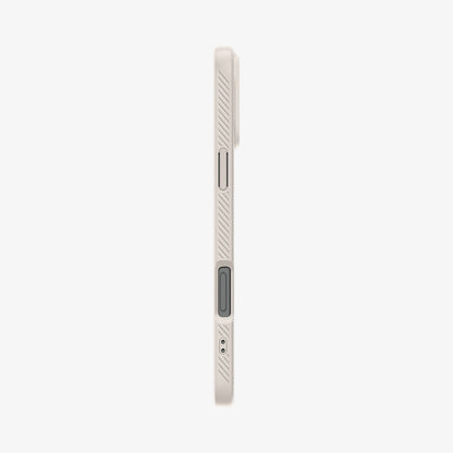 ACS07991 - iPhone 16 Pro Max Case Liquid Air in Natural Titanium showing the side