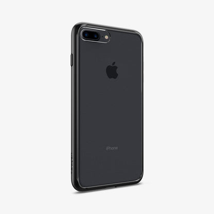 043CS20550 - iPhone 7 Series Ultra Hybrid Case in Black showing the back, partial side