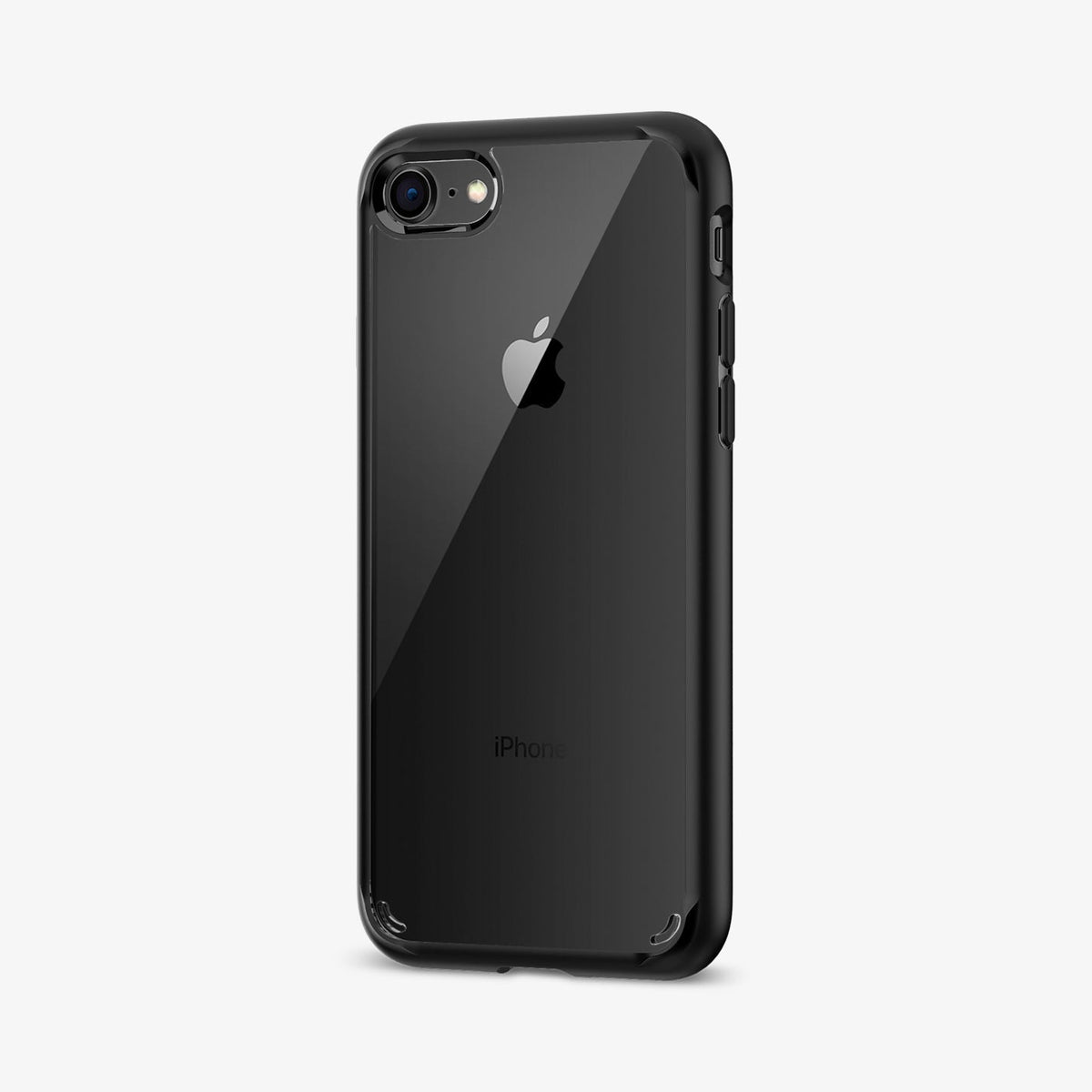 042CS20926 - iPhone SE Ultra Hybrid case in black showing the back