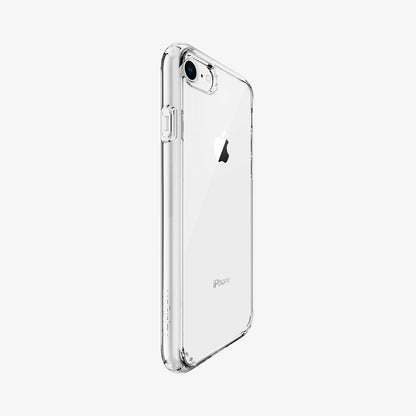 042CS20927 - iPhone 7 Series Ultra Hybrid Case in Crystal Clear showing the back and side