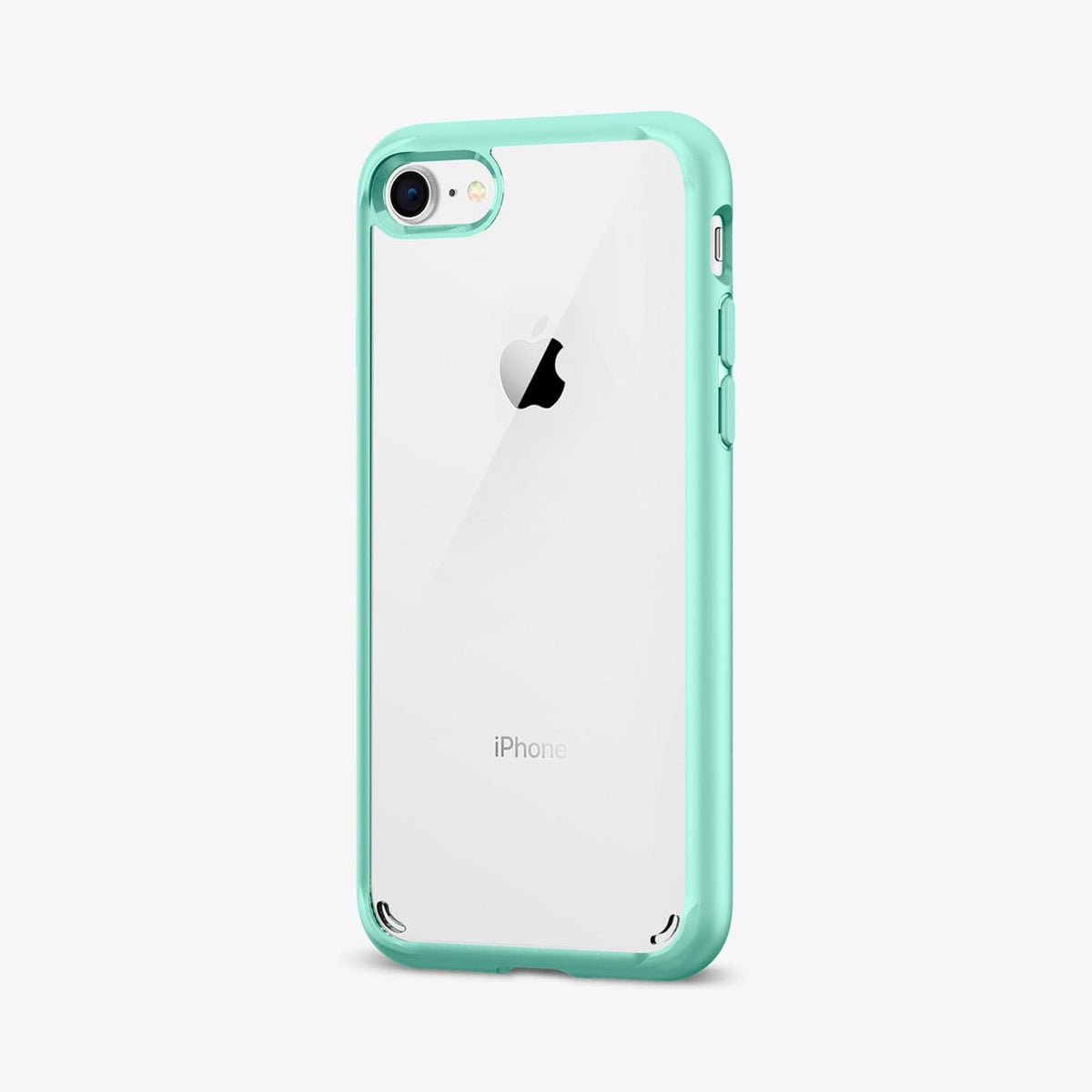 042CS20925 - iPhone 8 Series Ultra Hybrid Case in Mint showing the back, partial side