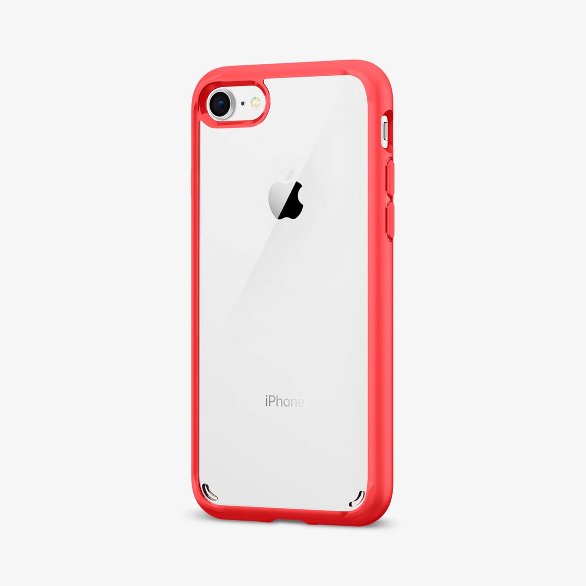 042CS21724 - iPhone SE Ultra Hybrid case in red showing the back