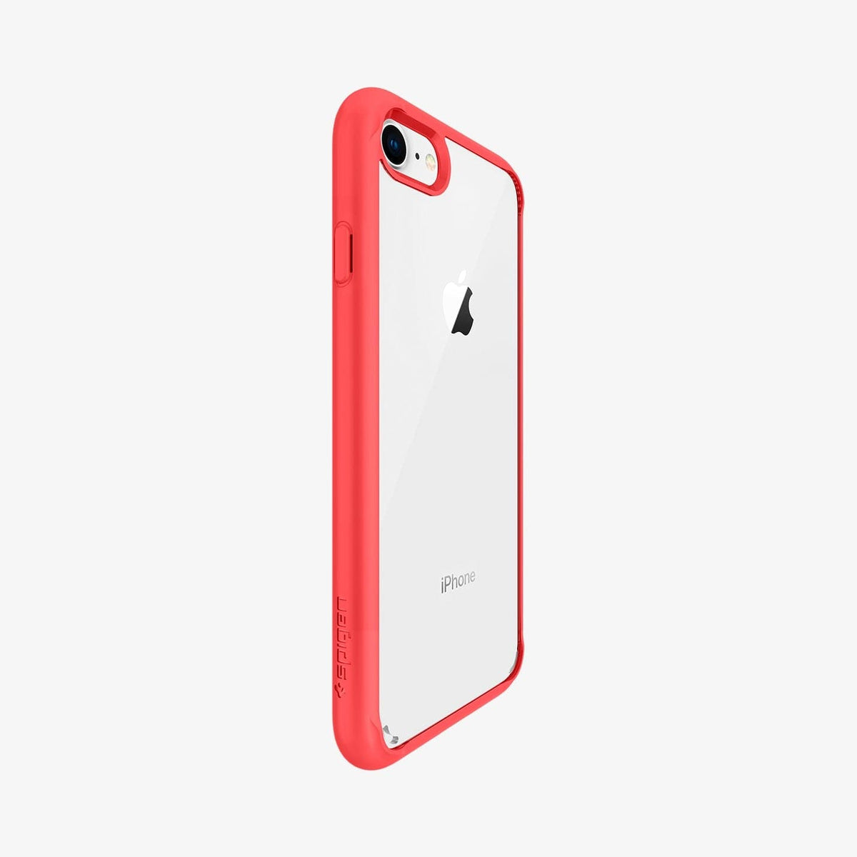 042CS21724 - iPhone 7 Series Ultra Hybrid Case in Red showing the back and side