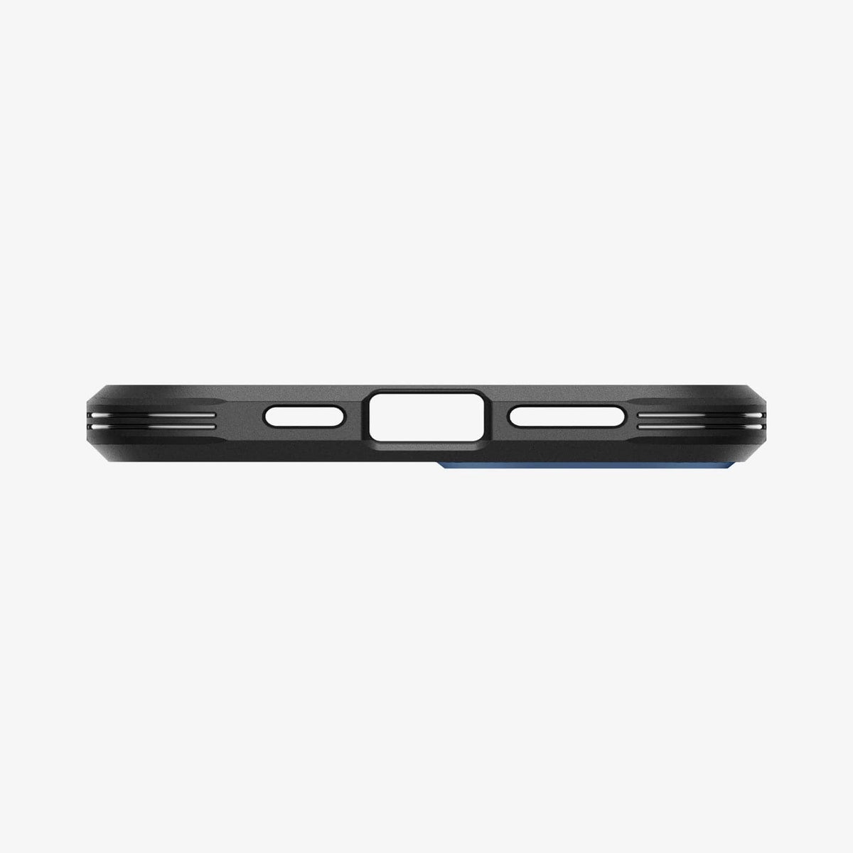 ACS06812 - iPhone 15 Case Tough Armor (MagFit) in navy blue showing the bottom