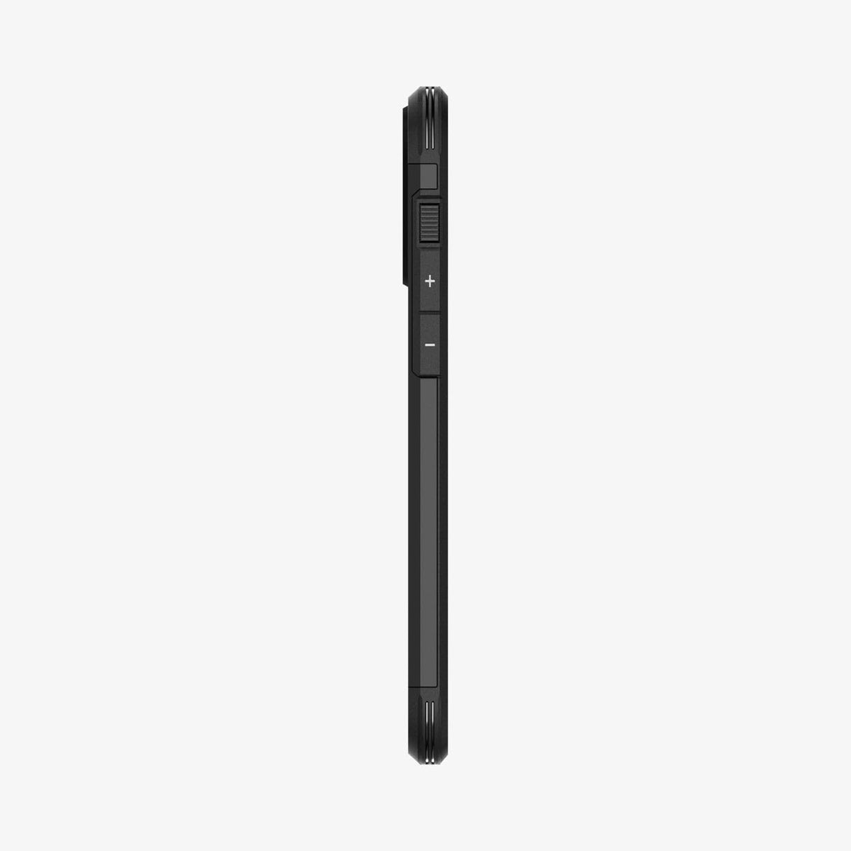 ACS06733 - iPhone 15 Pro Case Tough Armor (MagFit) in black showing the side