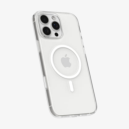 ACS09315 - iPhone 16 Pro Max Case Thin Fit T (MagFit) in clear showing the back and partial side