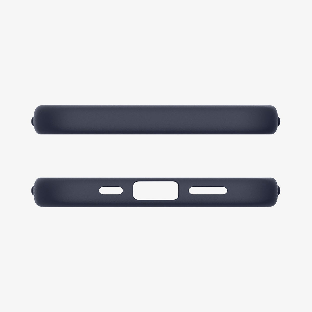 ACS09154 - iPhone 17e Case Nano Pop (MagFit) in Blueberry Navy showing the top and bottom
