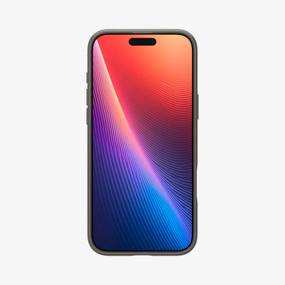 ACS08107 - iPhone 16 Pro Case Thin Fit (MagFit) in Gunmetal showing the front