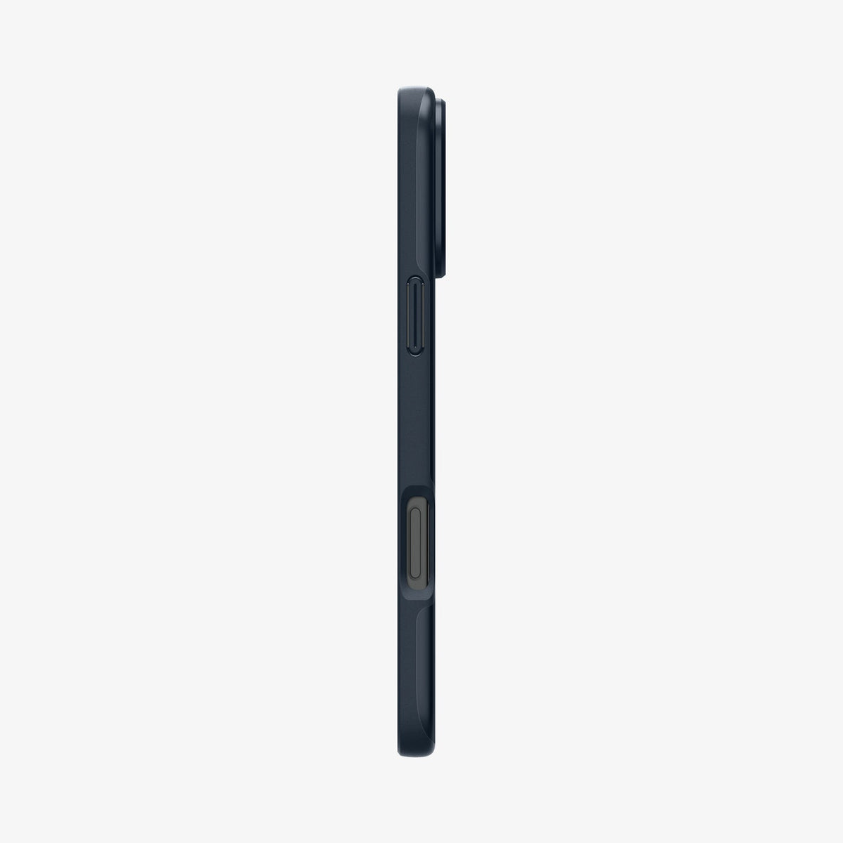 ACS08108 - iPhone 16 Pro Case Thin Fit (MagFit) in Metal Slate showing the side