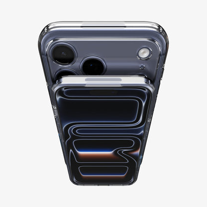 ACS10467 - iPhone 17 Pro Max Ultra Hybrid T (MagFit) in Matte Blue showing the front and back