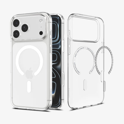 ACS11912 - iPhone 18 Pro Max / iPhone 17 Pro Max Crystal Flex (Mag Fit) showing the clear case construction with an integrated magnetic array and precise fit.