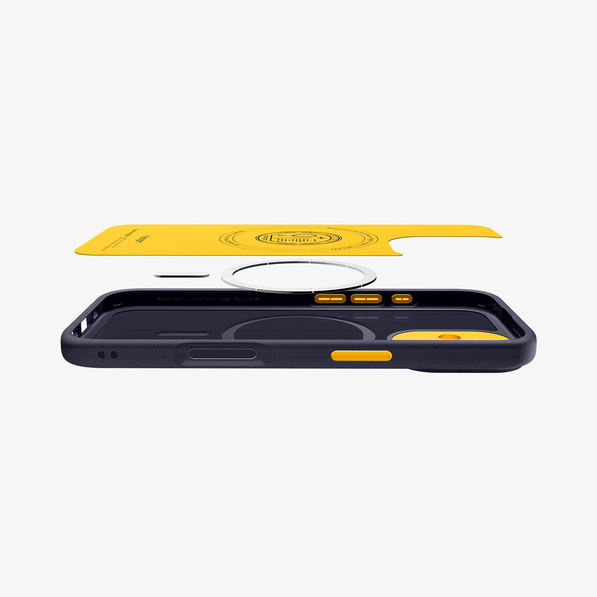 ACS09990 - iPhone 17 Nano Pop (MagFit) in Blueberry Navy showing the multiple layers of case