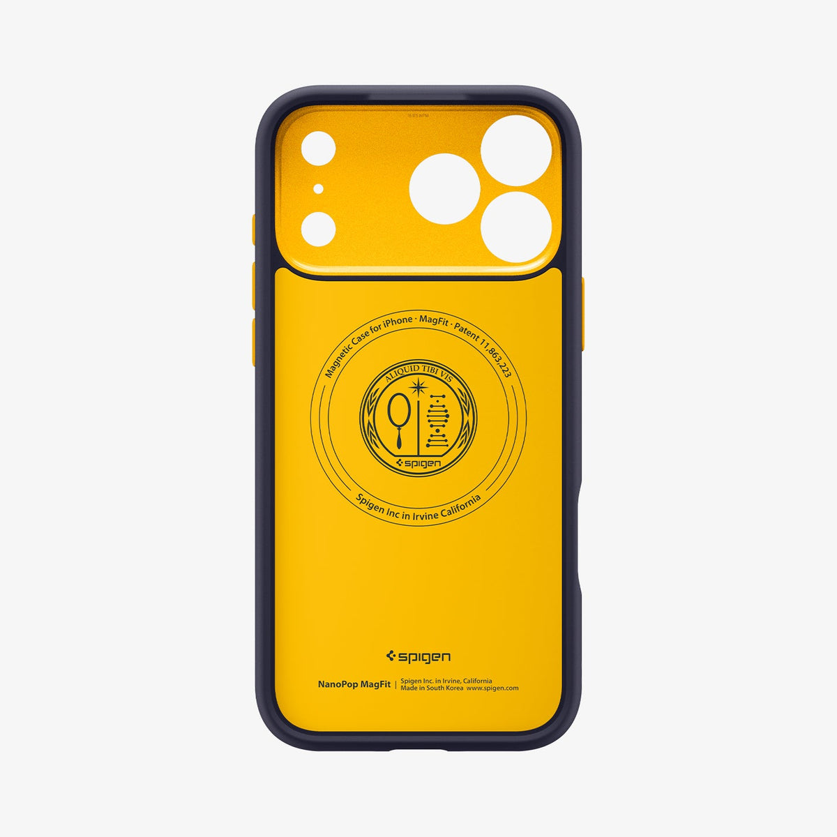 ACS09913 - iPhone 17 Pro Max Case Nano Pop (MagFit) in blueberry navy showing the inside of case