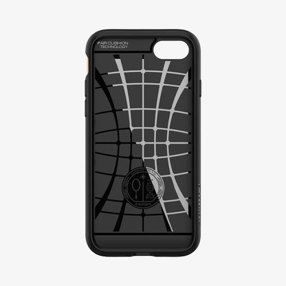 054CS22570 - iPhone 8 Series Slim Armor CS Case in Blush Gold showing the inner case with spider web pattern
