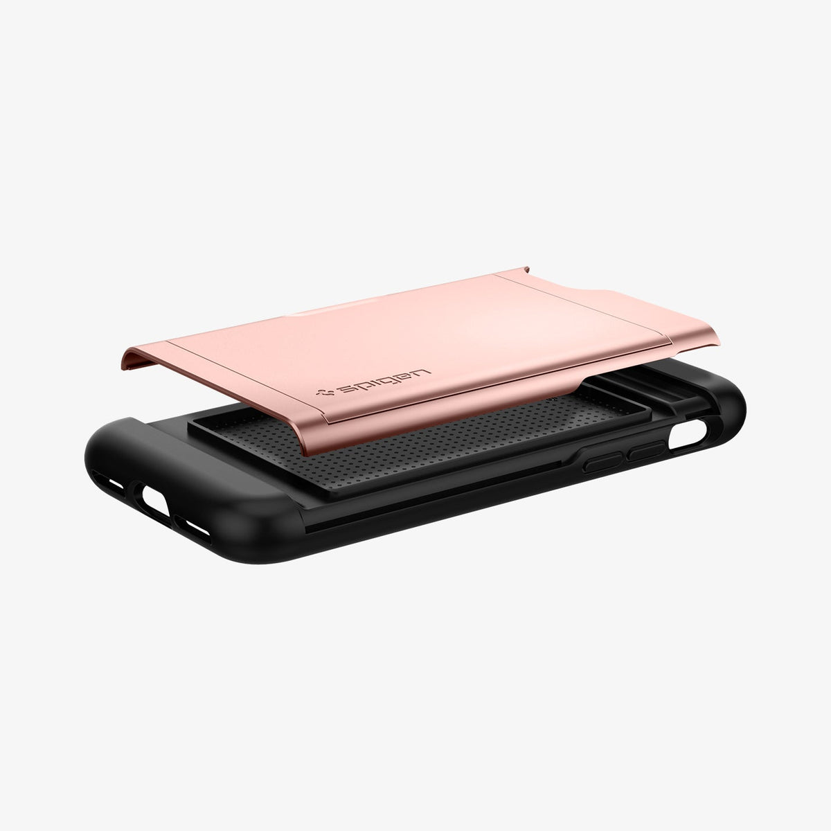 042CS20454 - iPhone SE Slim Armor CS case in rose gold showing the back