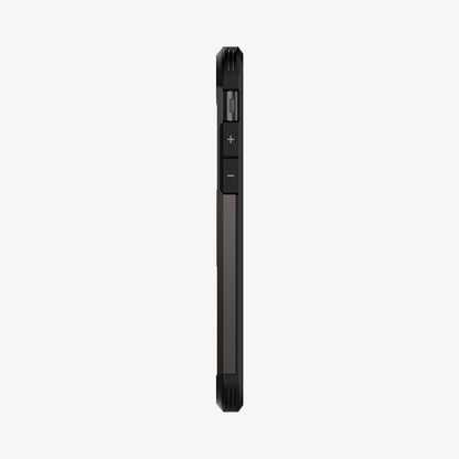 ACS00949 - iPhone SE Tough Armor case in gunmetal showing the side