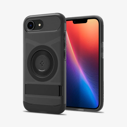 ACS09131 - iPhone 17e Case Slim Armor (MagFit) in Frost Black showing the back, partial front and sides