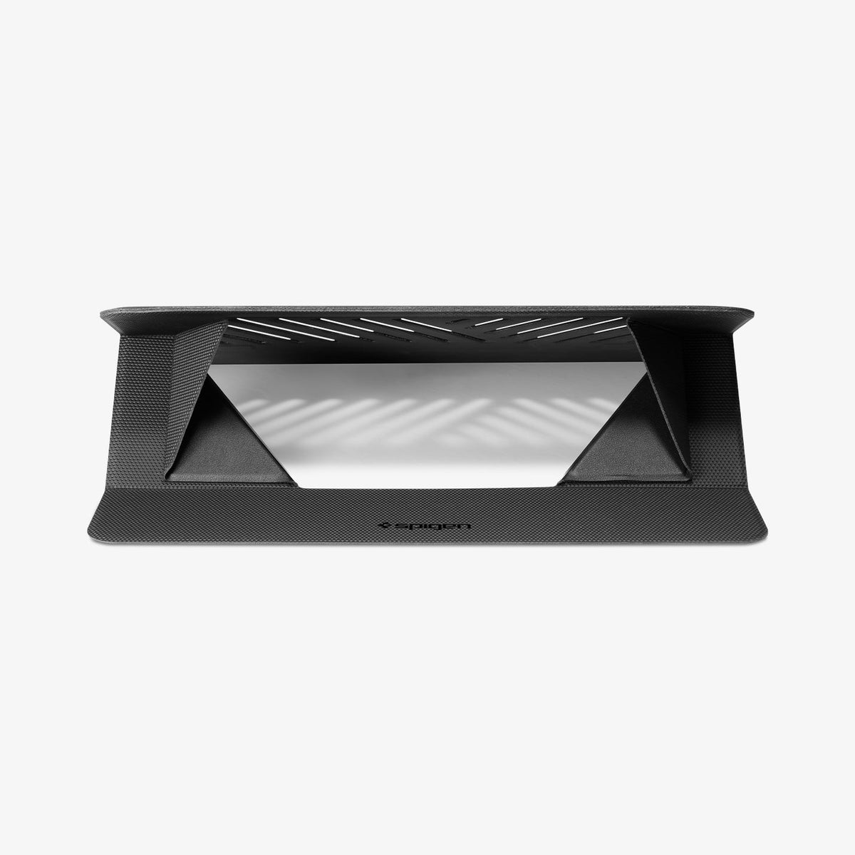 AMP11115 - Slim Fold Laptop Stand | Non-Adhesive LD201-S6 showing slim fold laptop stand propped up at high angle