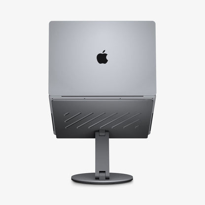 AMP08885 - Laptop Stand Hub LD204H showing back with laptop on