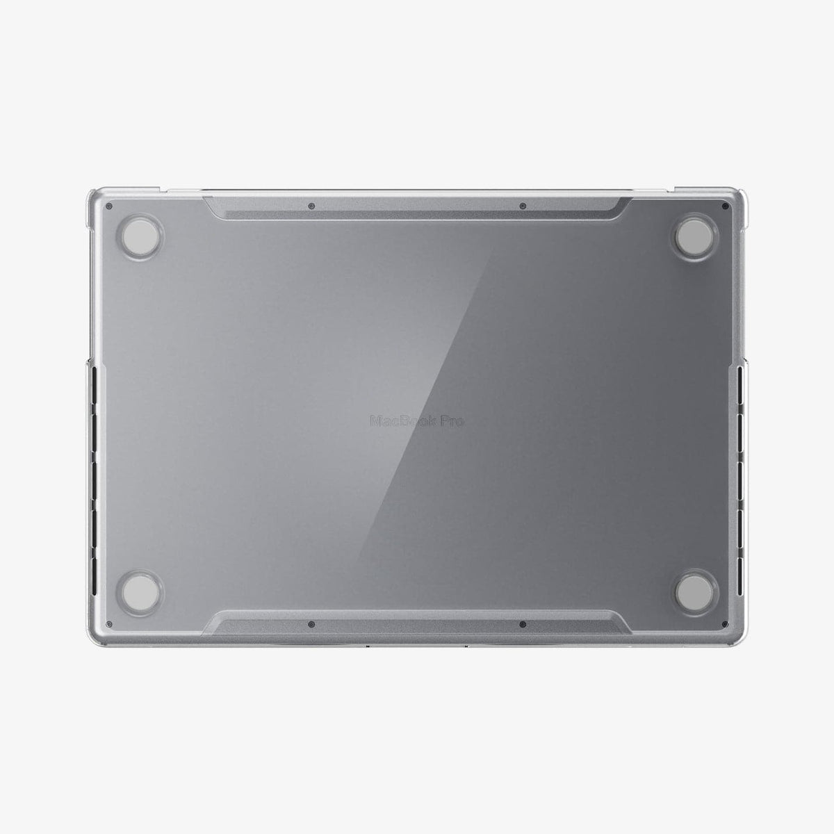 ACS04212 - MacBook Pro 14" Case Thin Fit in crystal clear showing the bottom