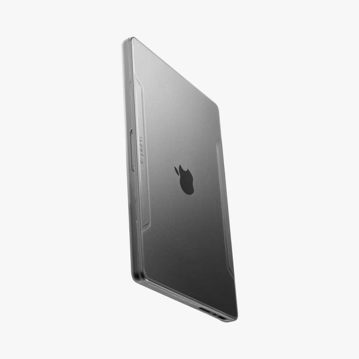 ACS04212 - MacBook Pro 14" Case Thin Fit in crystal clear showing the top, front and side