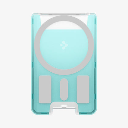 AFA07397 - MagSafe Card Holder Classic C1 (MagFit) in Bondi Blue showing the back