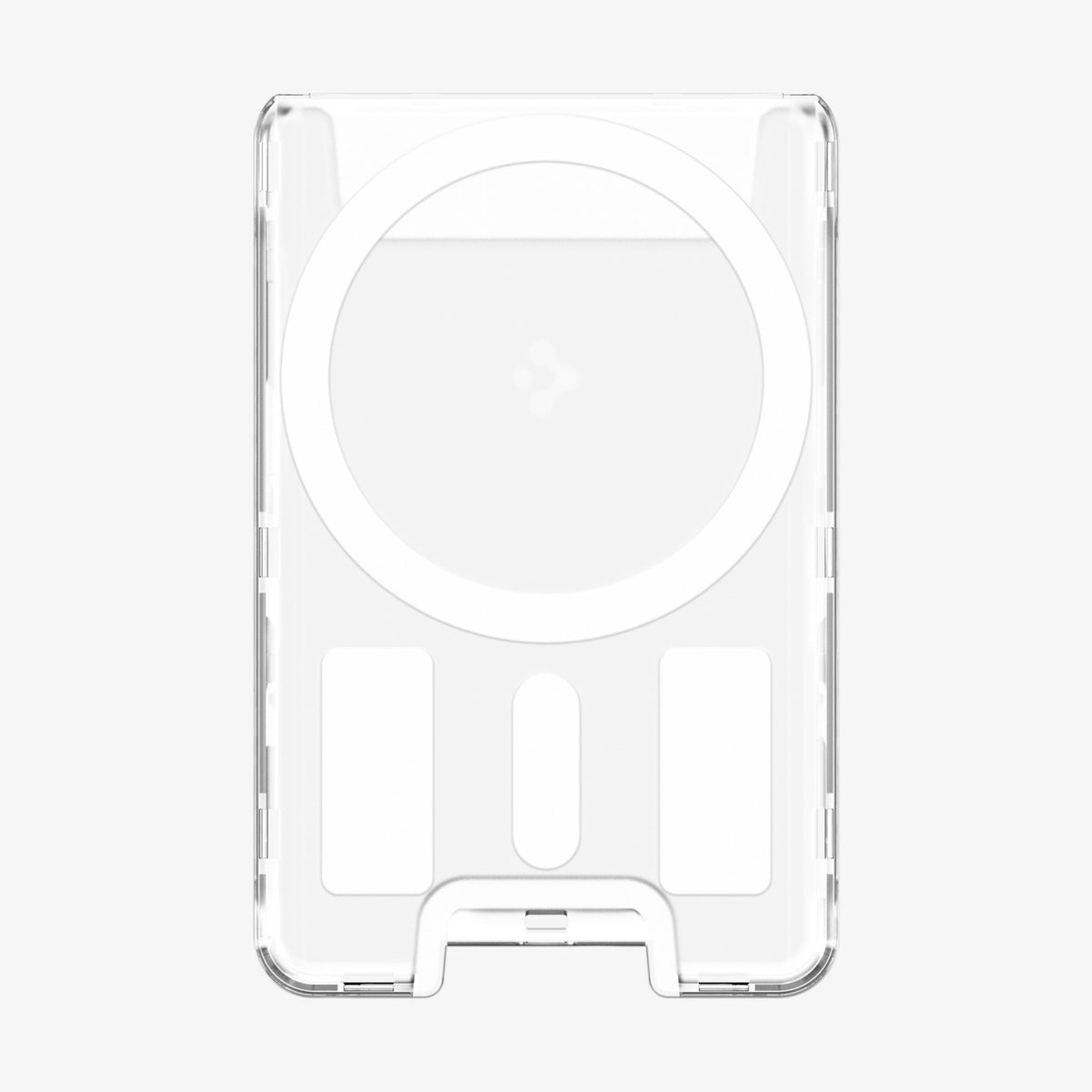 AFA07148 - Ultra Hybrid MagFit Wallet (MagFit) in Crystal Clear showing the back