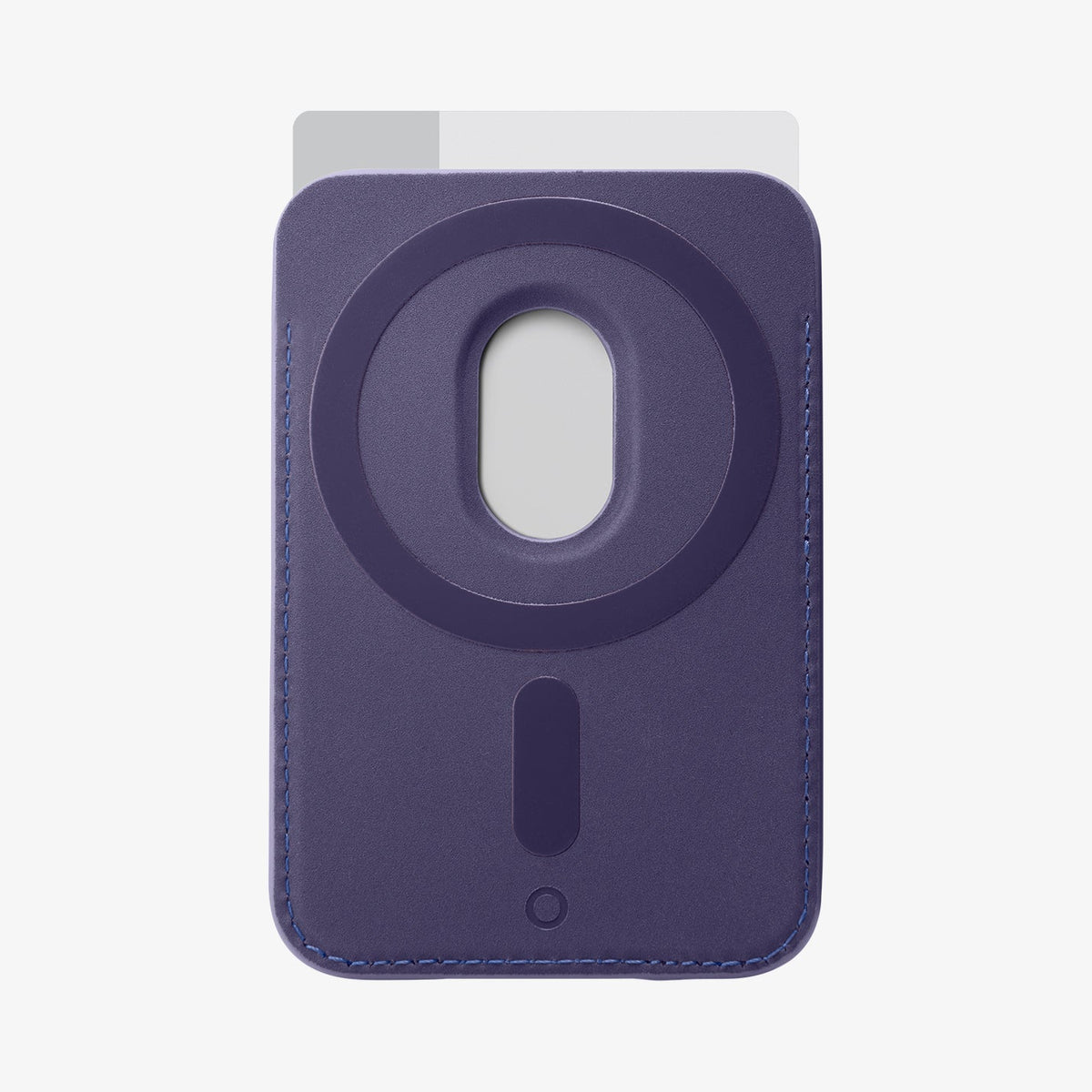 AFA06267 - MagSafe Card Holder Valentinus (MagFit) in purple showing the back with card in slot