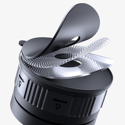 ACP11659 - Adhesive Dashboard Car Mount | MFT35-1 (Mag Fit) showing a close up of the metal ring and dial with a reflective finish