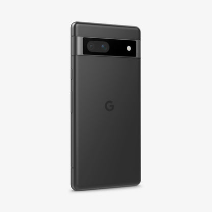 AGL05970 - Pixel 7a Glas.tR EZFit Optik Lens Protector in black showing the back and partial side