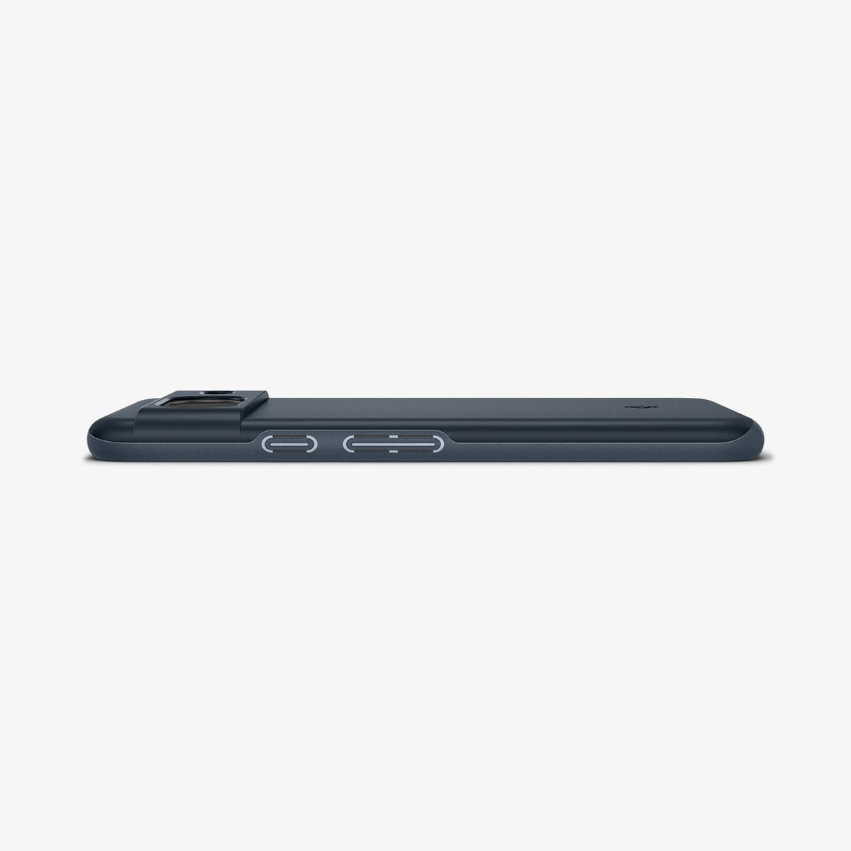 ACS06289 - Pixel 8 Case Thin Fit in metal slate showing the side and partial back
