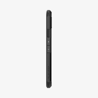 ACS06282 - Pixel 8 Case Tough Armor in black showing the side with volume controls