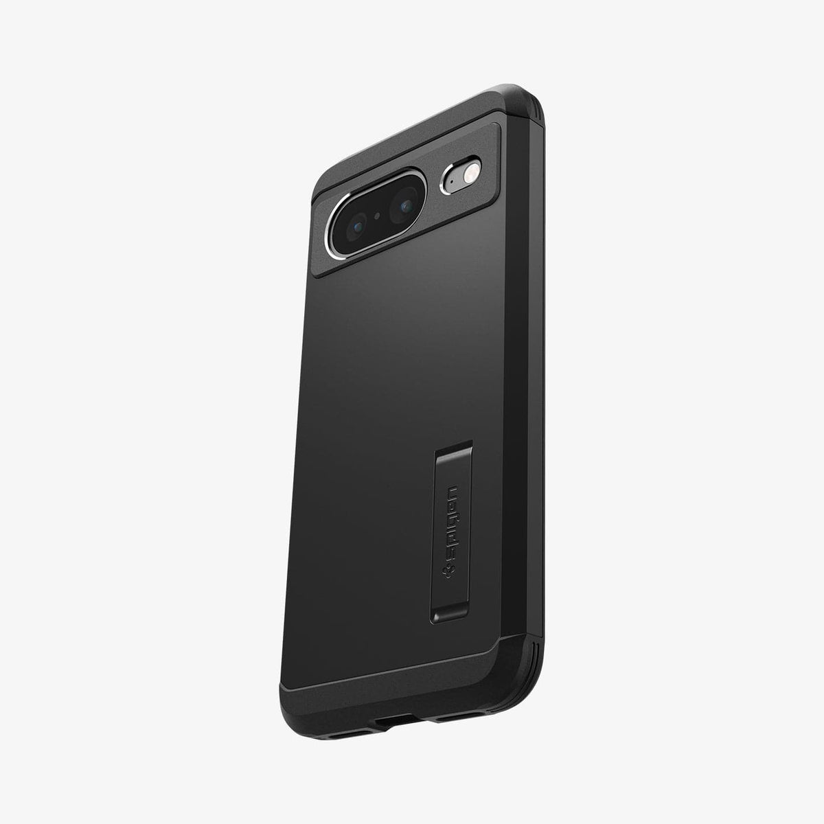 ACS06282 - Pixel 8 Case Tough Armor in black showing the back and partial side