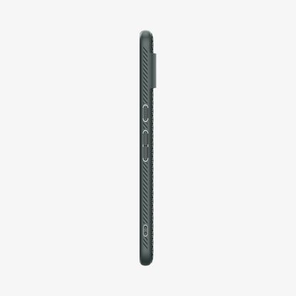 ACS06313 - Pixel 8 Pro Case Liquid Air in Abyss Green showing the side with side buttons