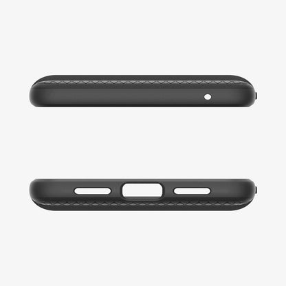ACS06311 - Pixel 8 Pro Case Liquid Air in Matte Black showing the top and bottom