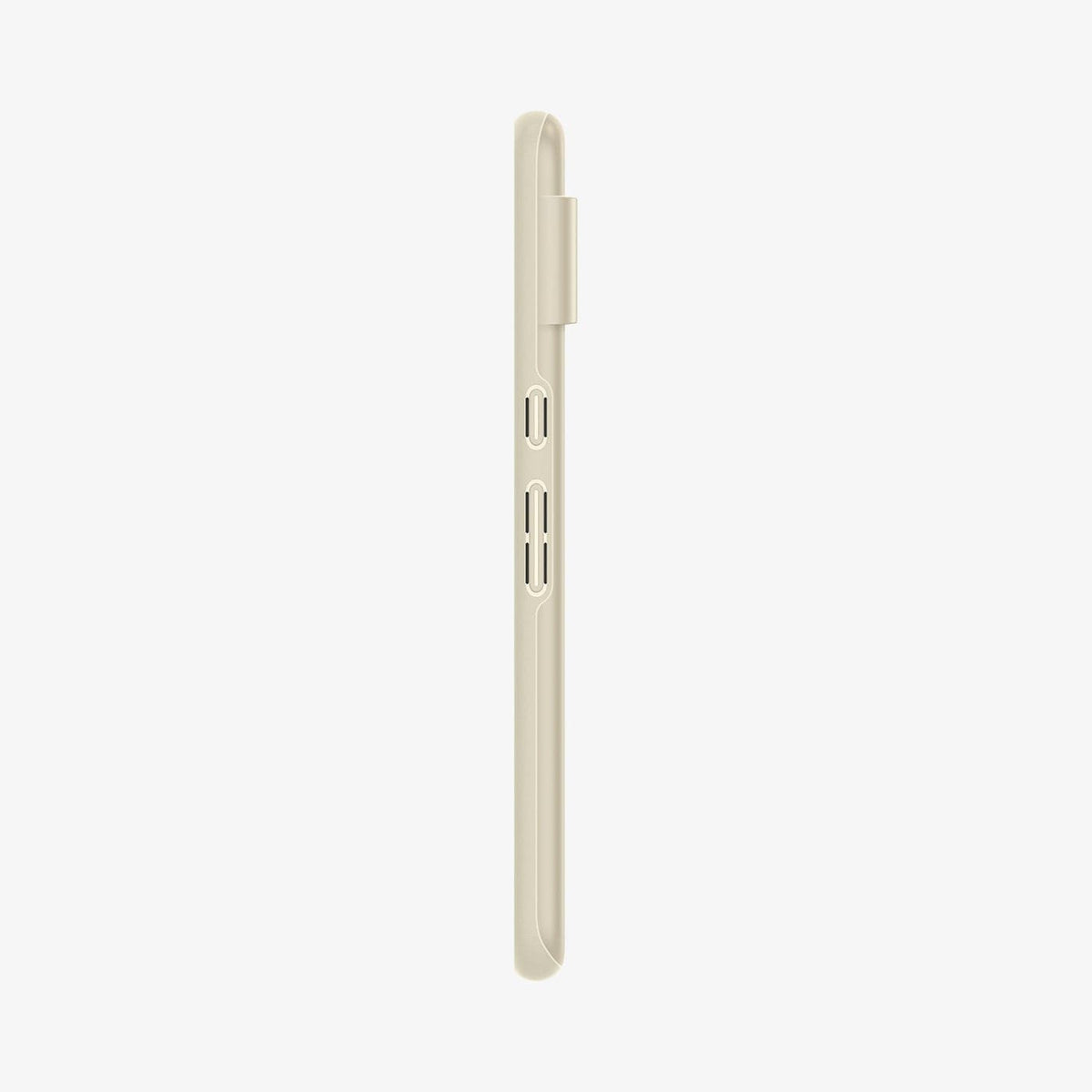 ACS06328 - Pixel 8 Pro Case Thin Fit in mute beige showing the side with volume controls
