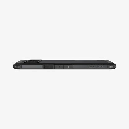 ACS06319 - Pixel 8 Pro Case Tough Armor in black showing the side and partial back