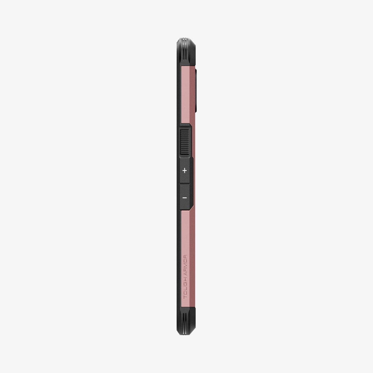 ACS06321 - Pixel 8 Pro Case Tough Armor in rose gold showing the side with volume controls