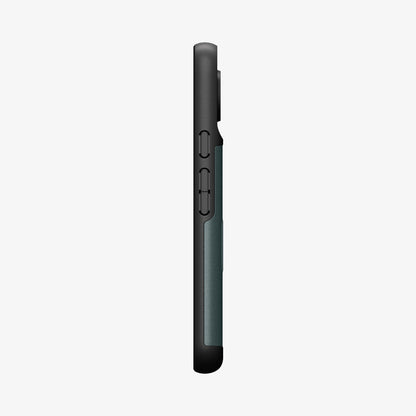 ACS07730 - Pixel 9 Pro XL Case Slim Armor CS in Abyss Green showing the side with volume buttons