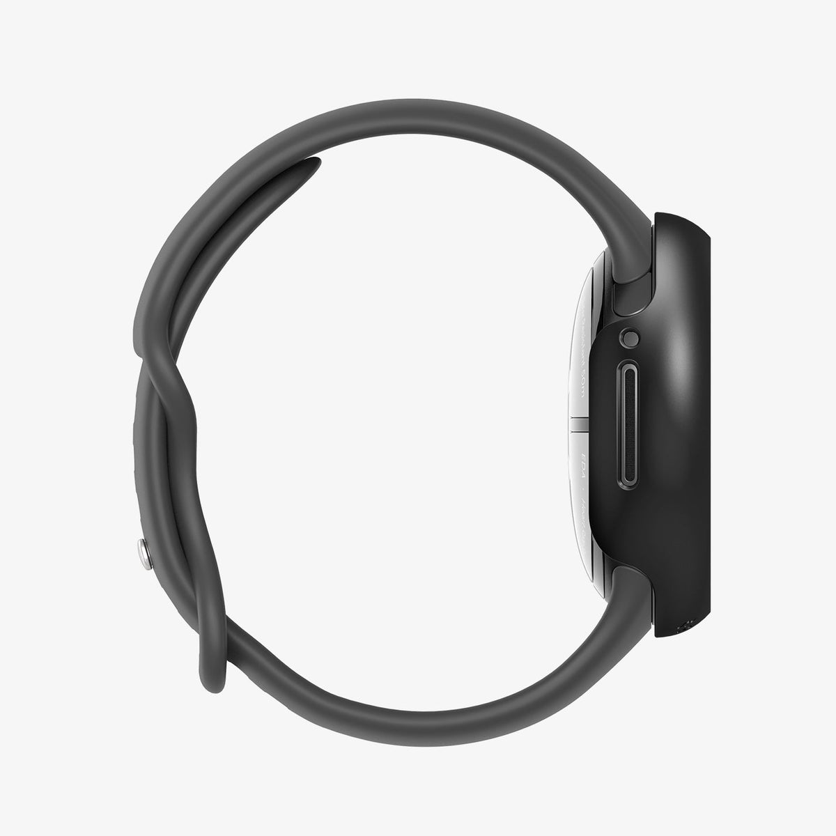 ACS07392 - Pixel Watch 3 (41mm) Case Thin Fit in Black showing the side facing right