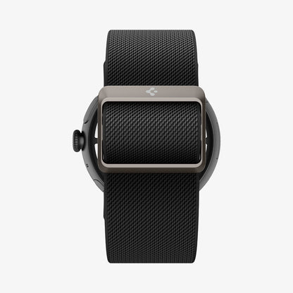 AMP07601 - Pixel Watch 4 (45mm) Lite Fit Watch Band in black showing the back