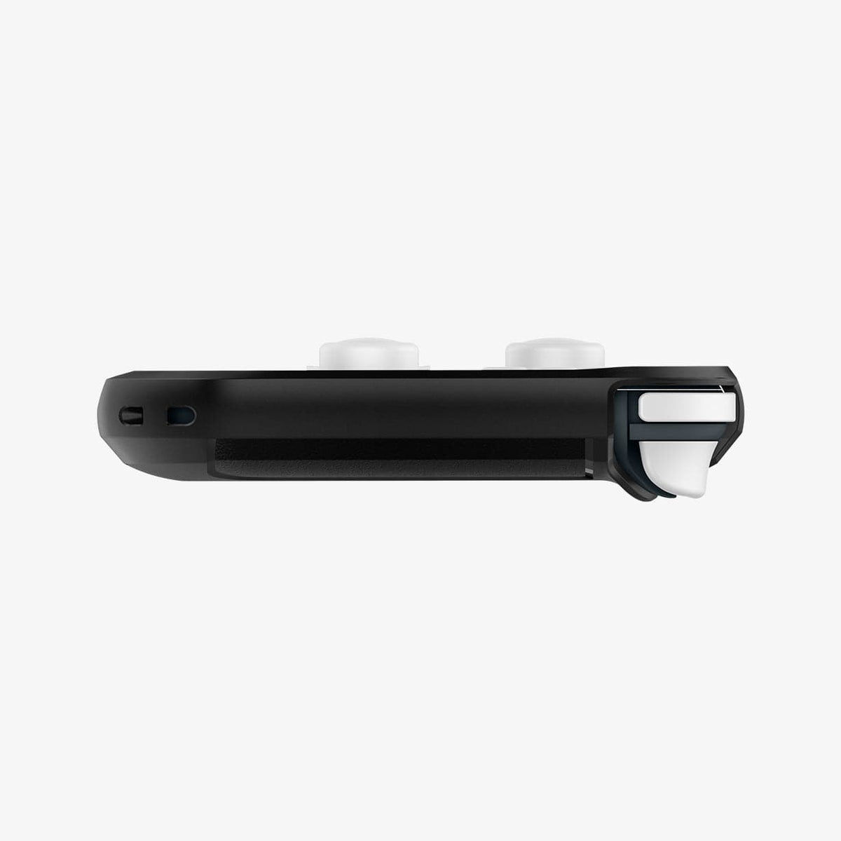 ACS00212 - Nintendo Switch Lite Case Rugged Armor in matte black showing the side