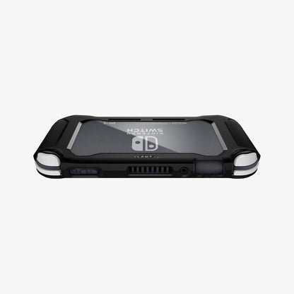 ACS00212 - Nintendo Switch Lite Case Rugged Armor in matte black showing the back and top
