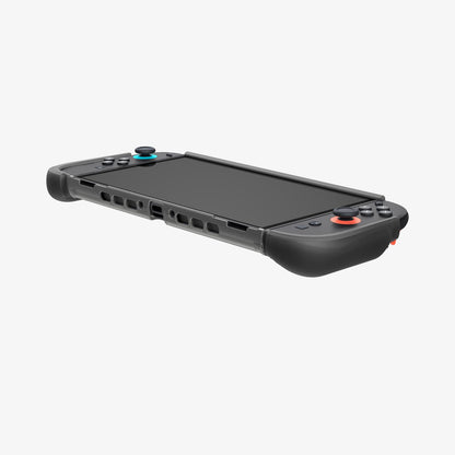 ACS10167 - Nintendo Switch 2 Ultra Hybrid case angled bottom view highlighting reinforced grips precise speaker vents and charging port cutout
