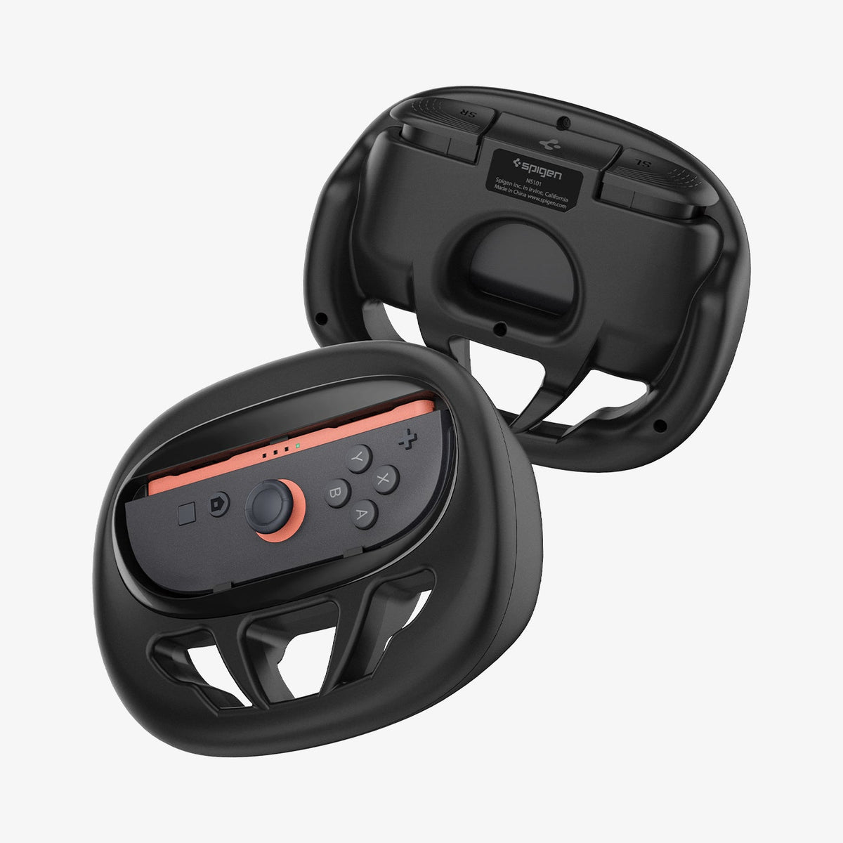 AGP10163 - Nintendo Switch Joy-Con Steering Wheel showing the front and back